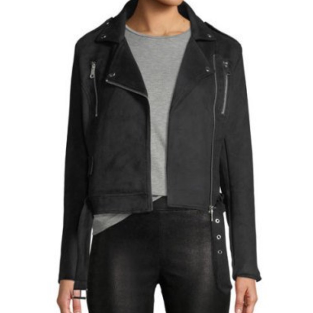 NWT! Faux suede Moto jacket